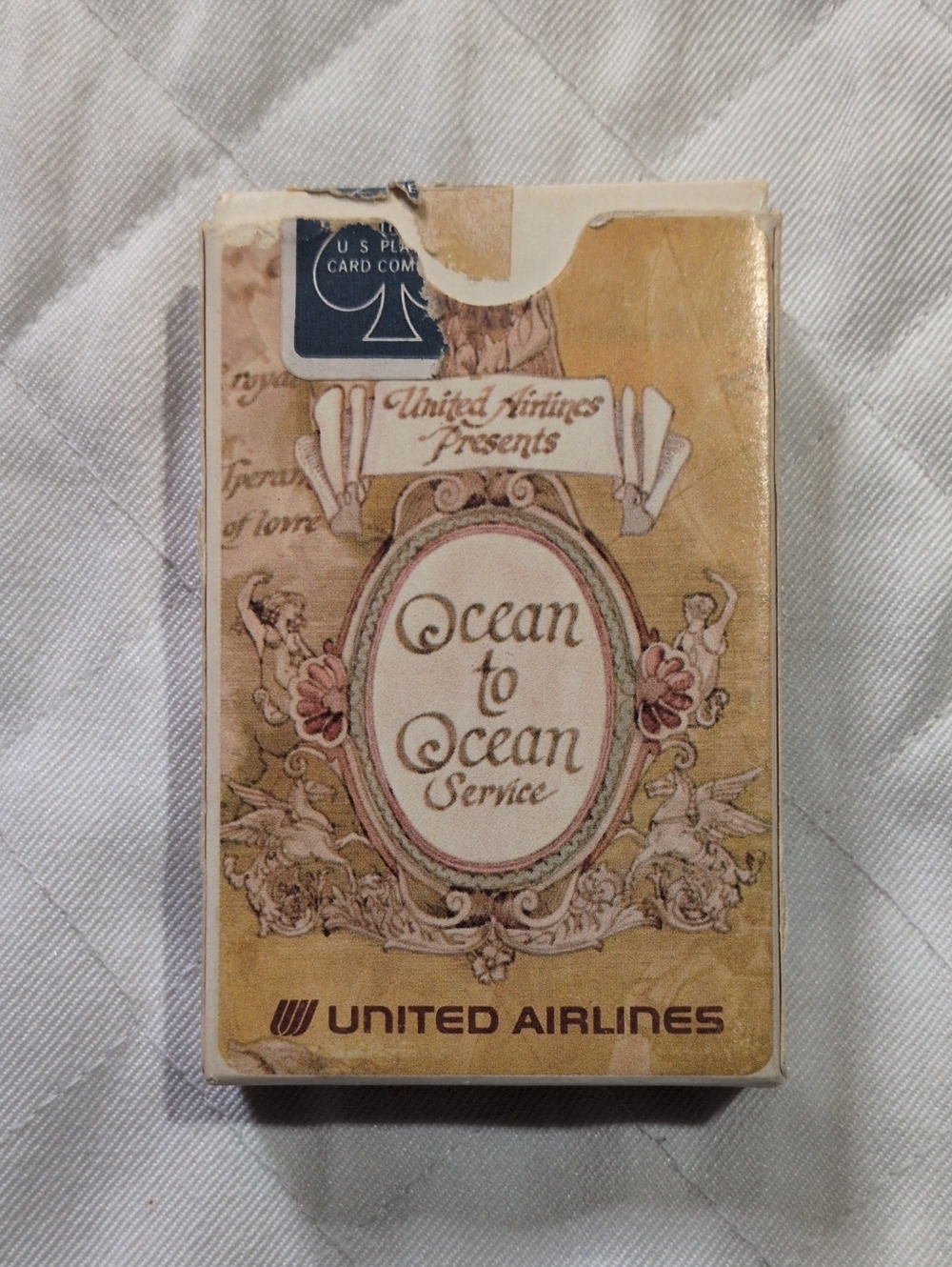 Vintage 1970s United Airlines Ocean to Ocean Playing Cards Complete Collectible